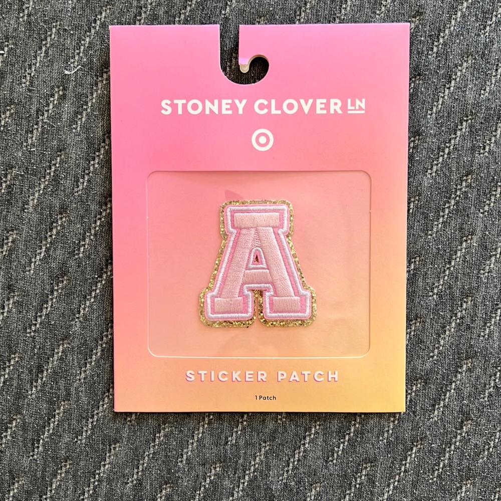 Letter "a" patch from Stoney Clover Lane x Target collection.